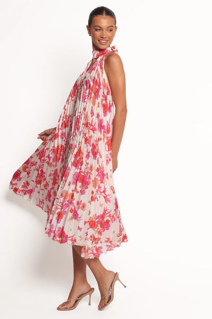Sirmione Maxi Dress Pink Floral