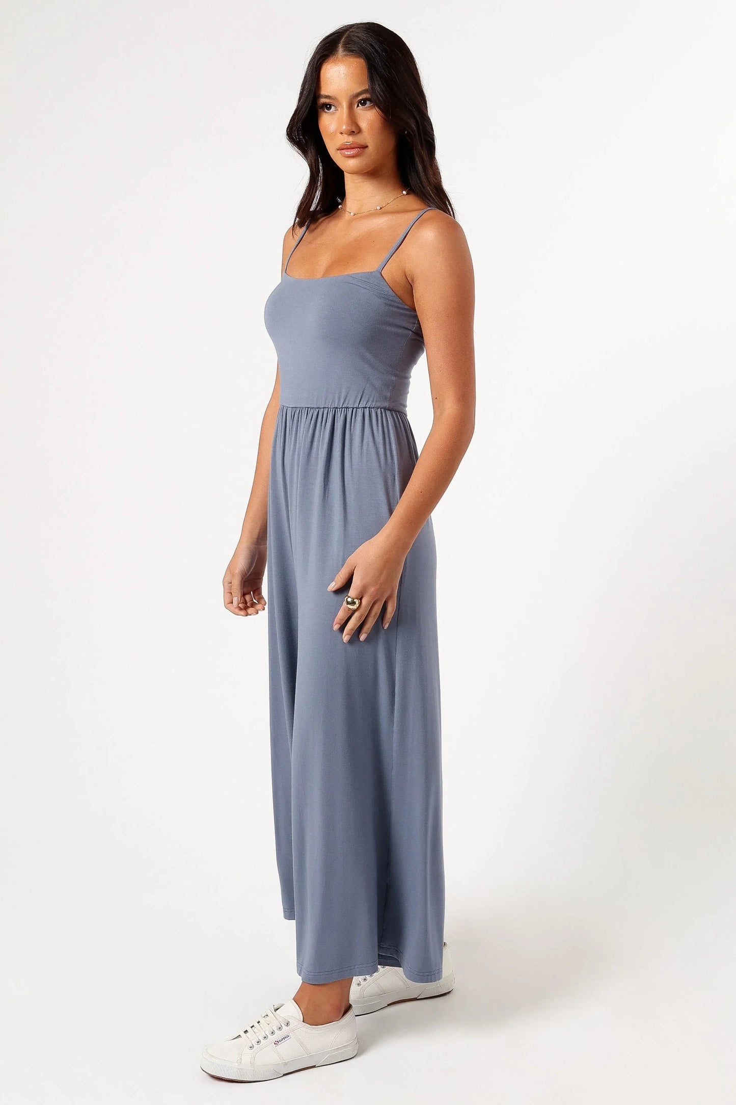 Kameron Knit Jumpsuit Dusty Blue