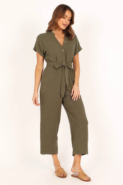 Archie Jumpsuit Olive