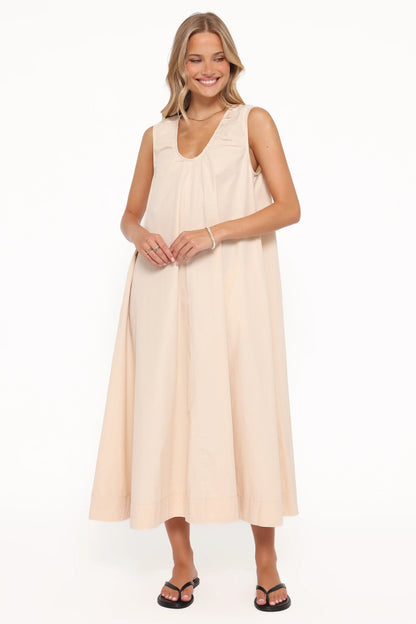 Laurita Maxi Dress Oatmeal