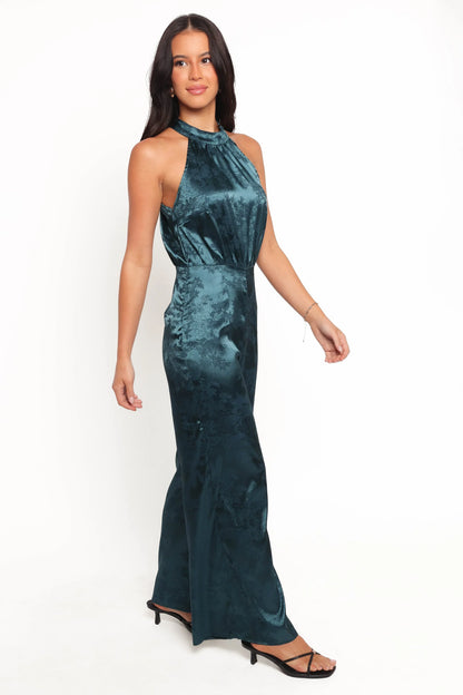 Shellbie High Neck Jumpsuit Teal