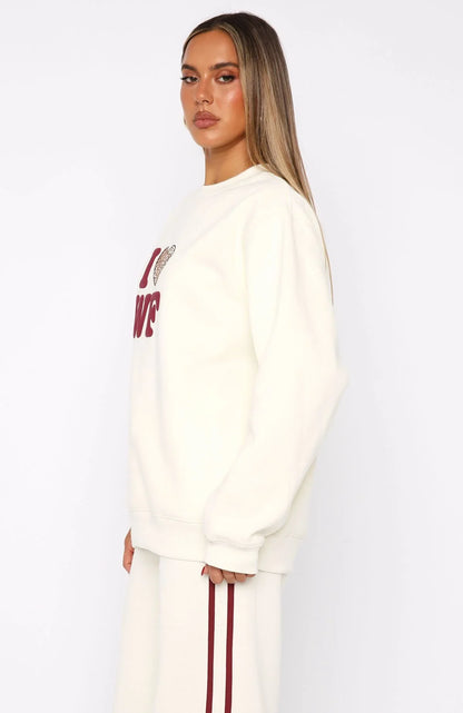 11th Street Concrete Jungle Oversized Sweater Cake Batter