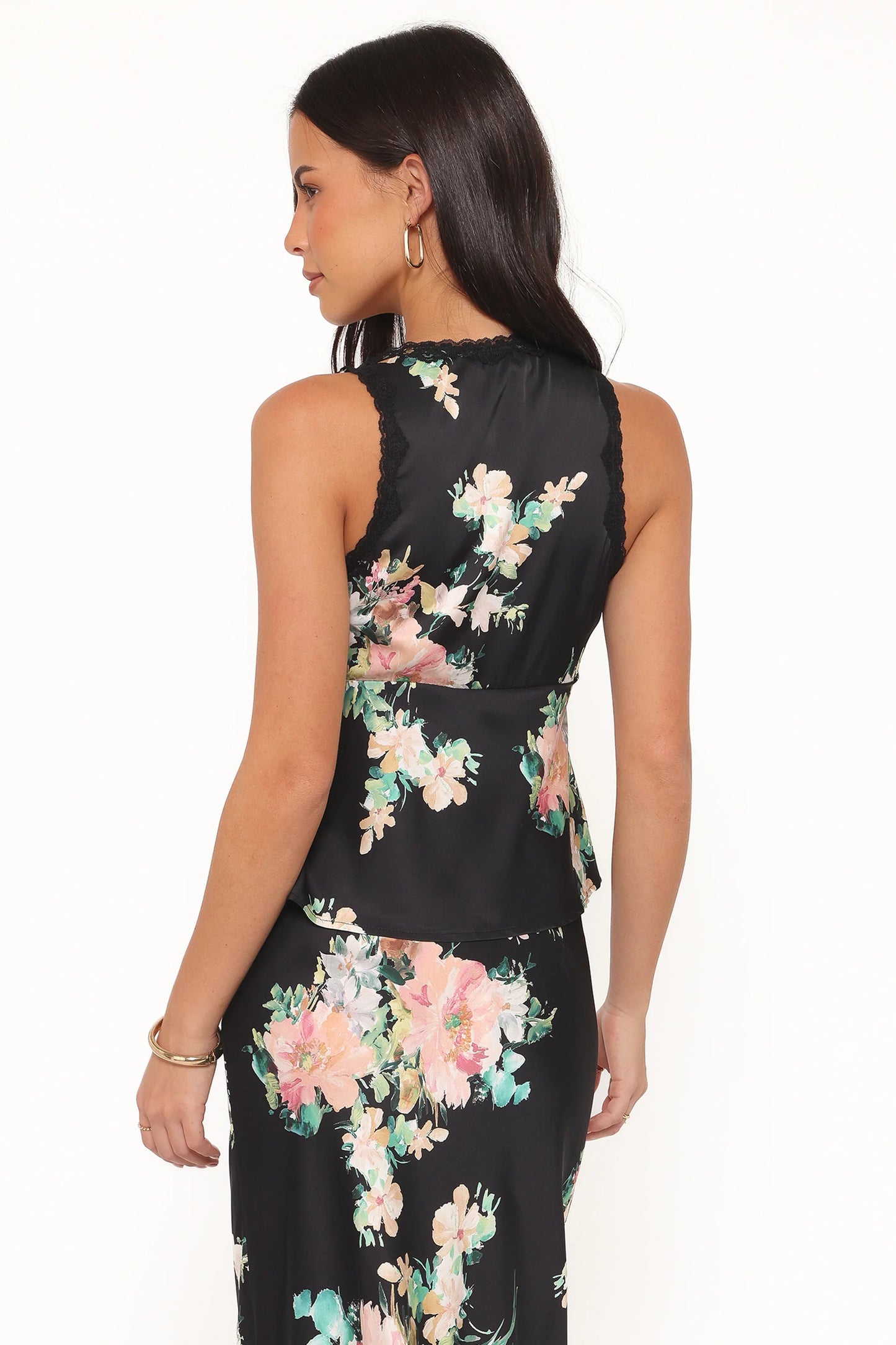 Kelso Top Black Floral