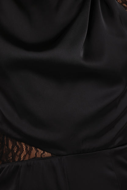 Brinley One Shoulder Jumpsuit Black