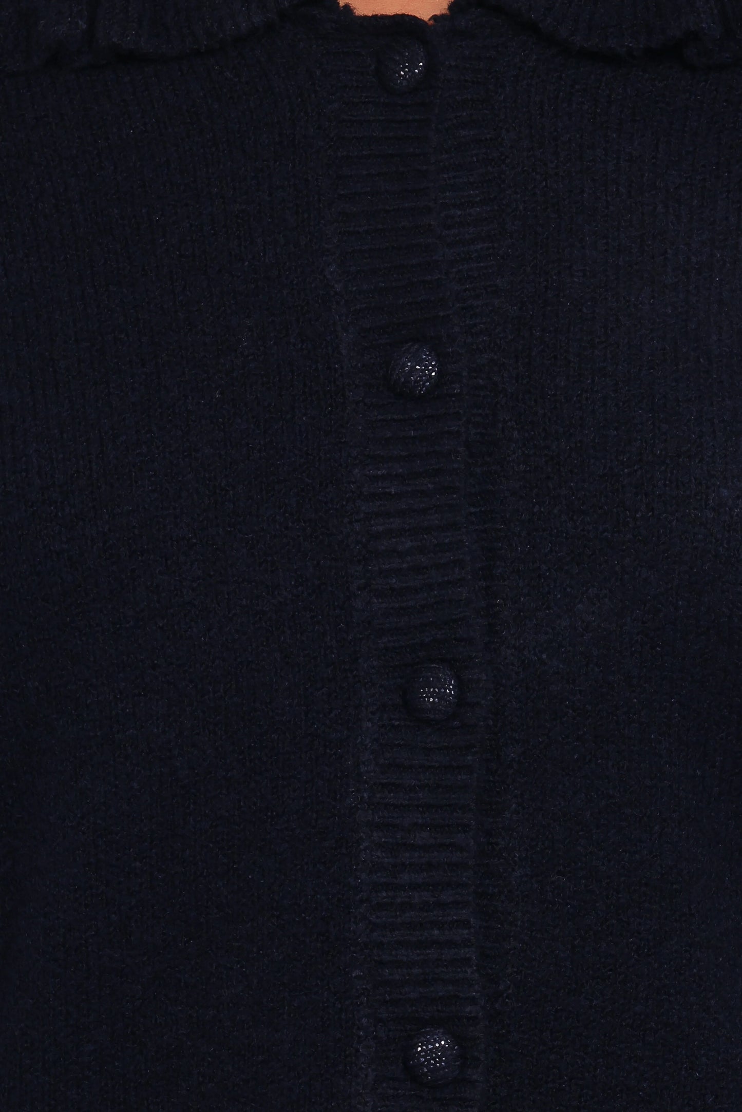 Carmello Frill Collar Cardigan Navy