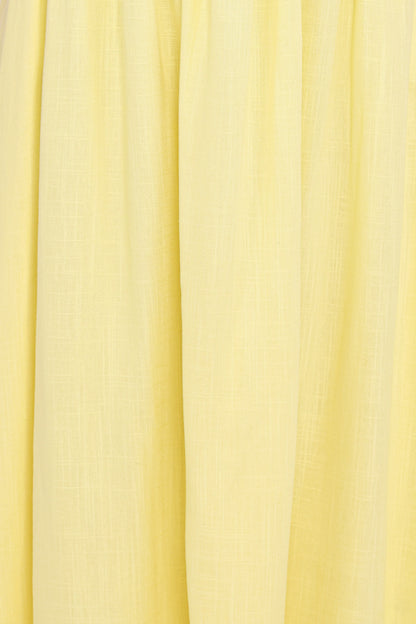Kayt Strapless Dress Butter Yellow