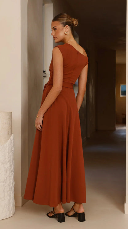 Gemma Maxi Dress Brown