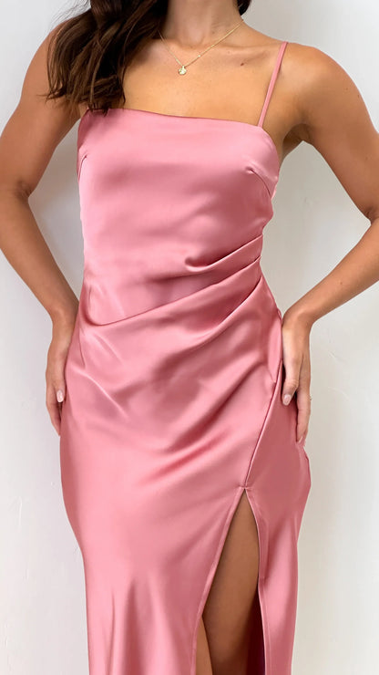 Ilana Maxi Dress Baked Rose