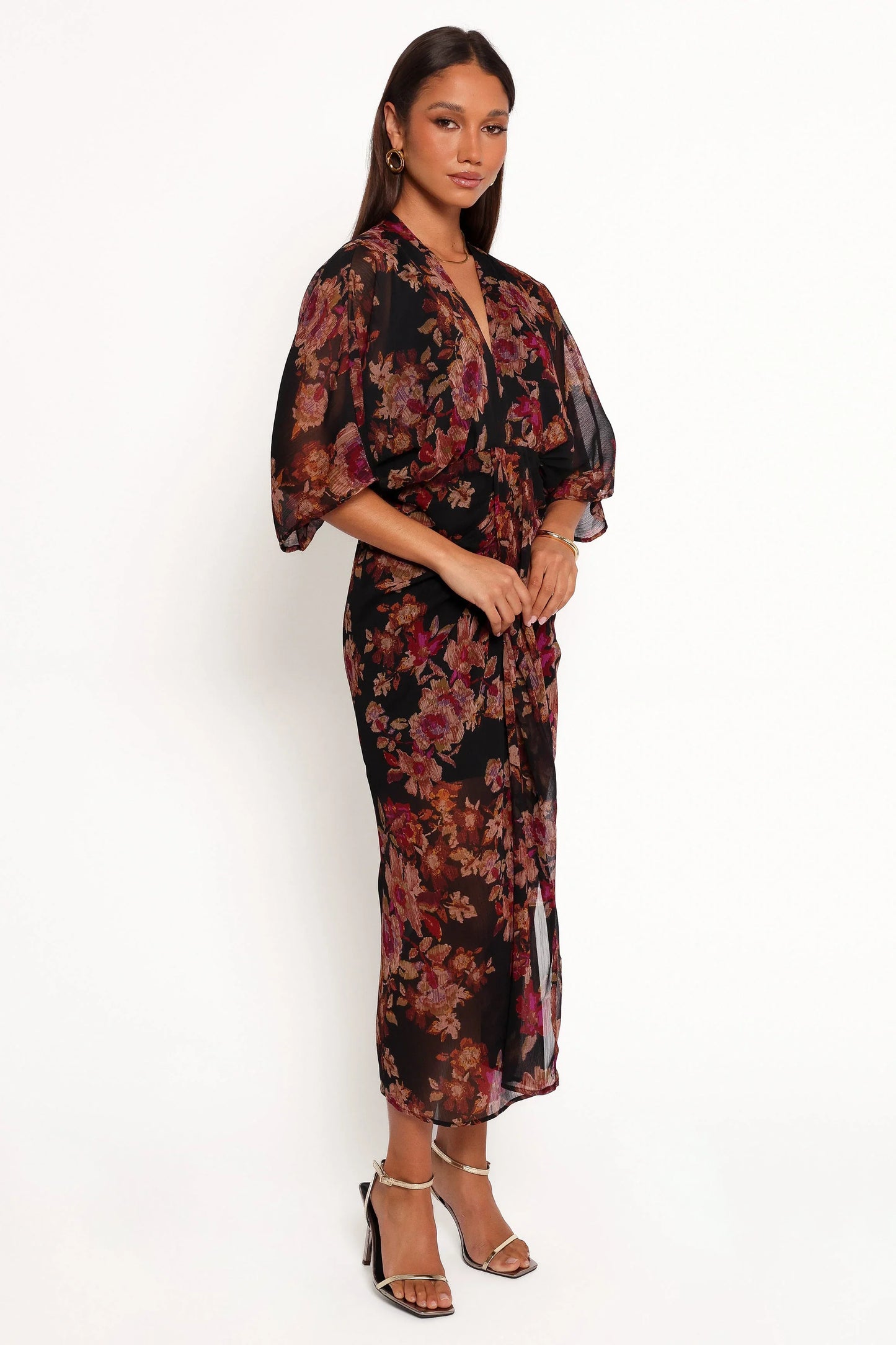 Audrina Maxi Dress Deep Night Floral