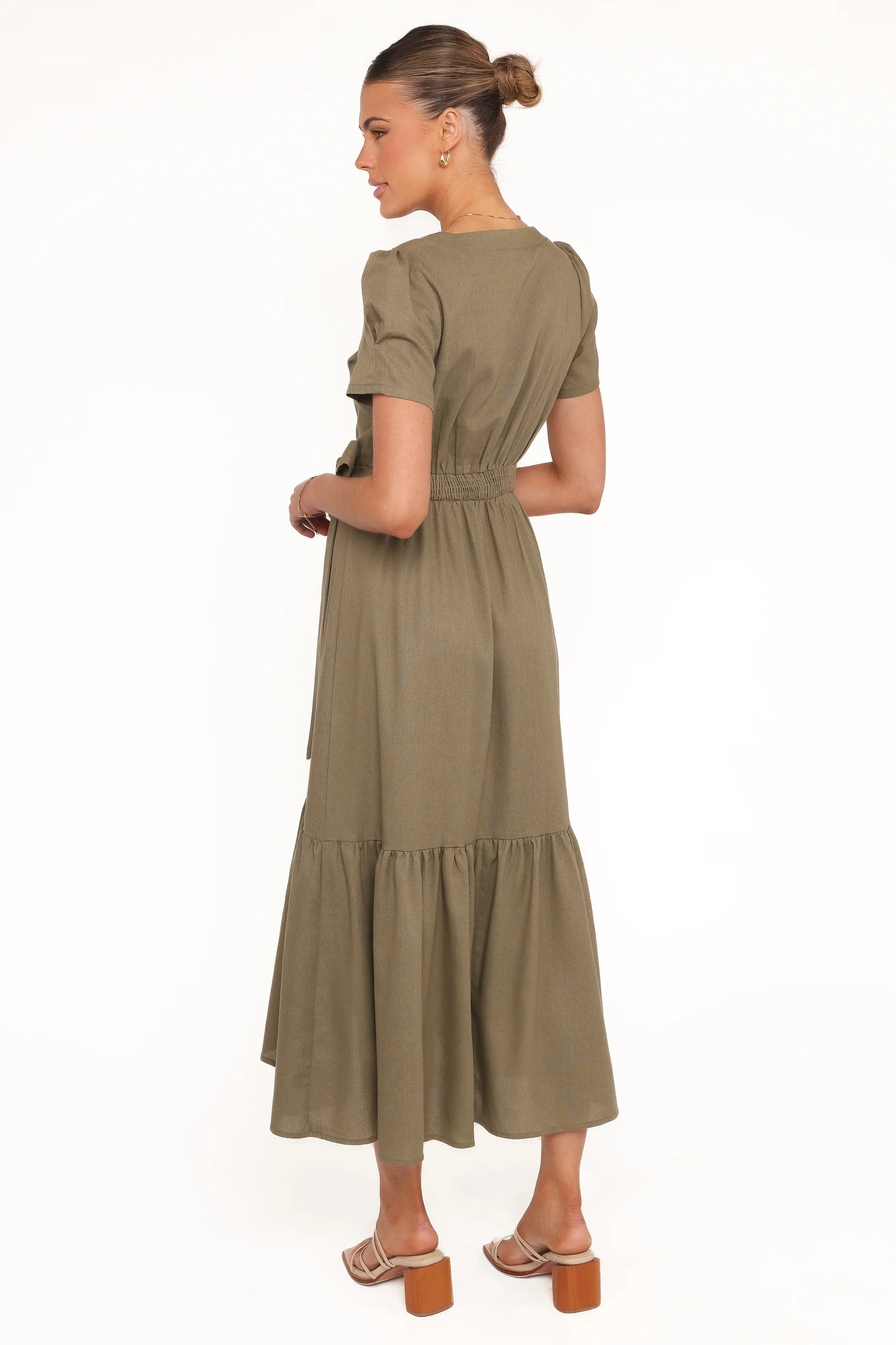Leontine Midi Dress Olive