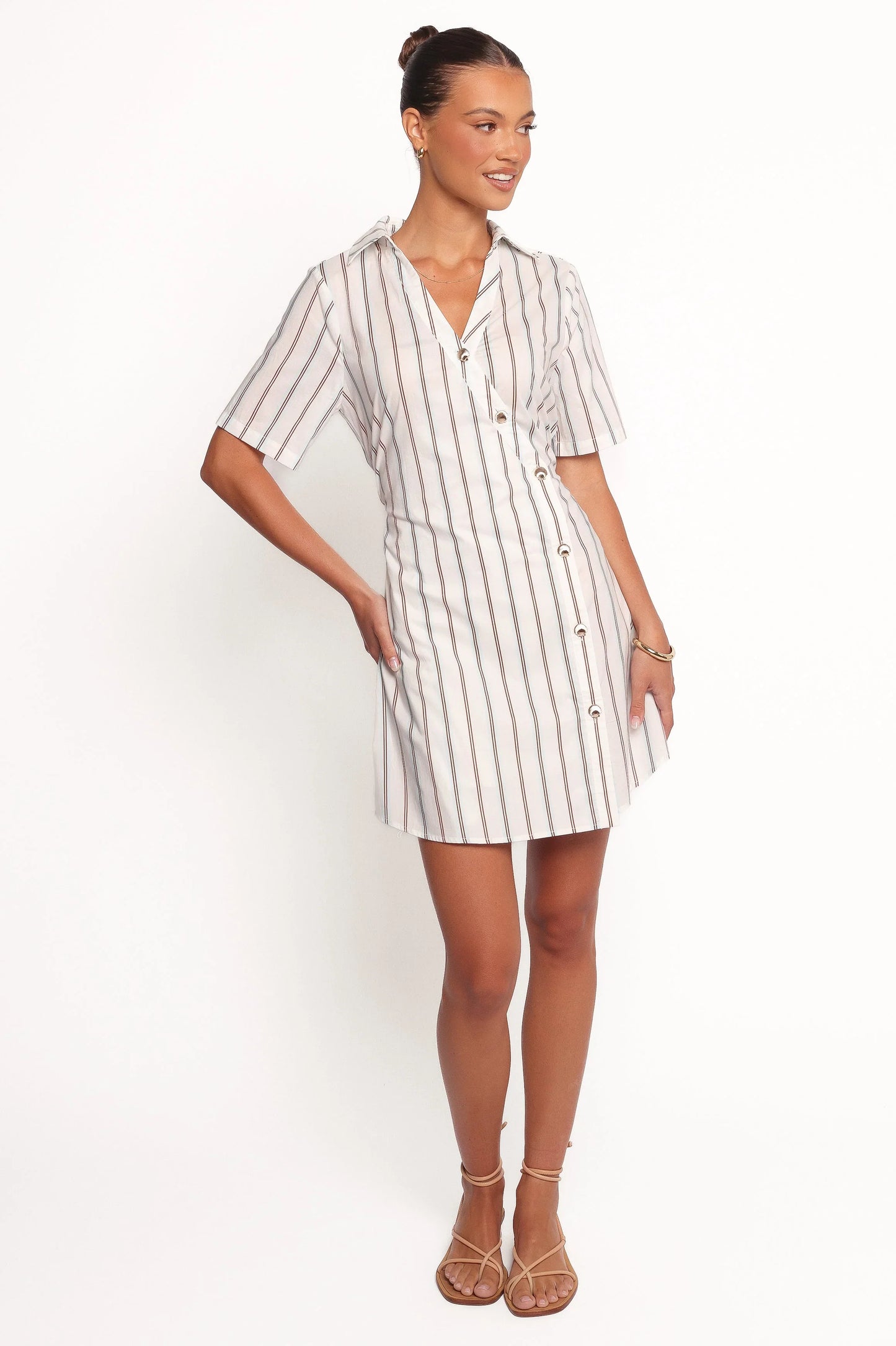 Hayes Mini Dress Blue Stripe
