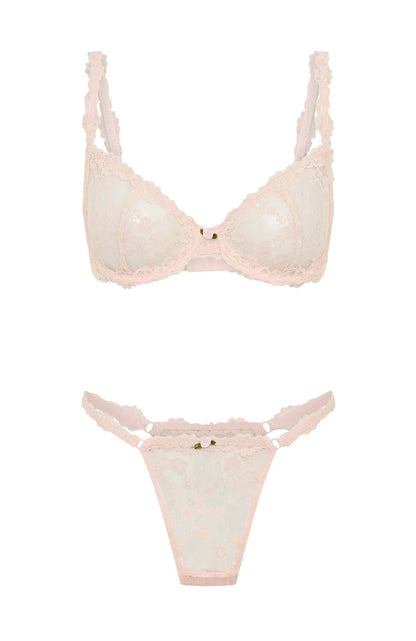 Cupids Call Lingerie Set Baby Pink