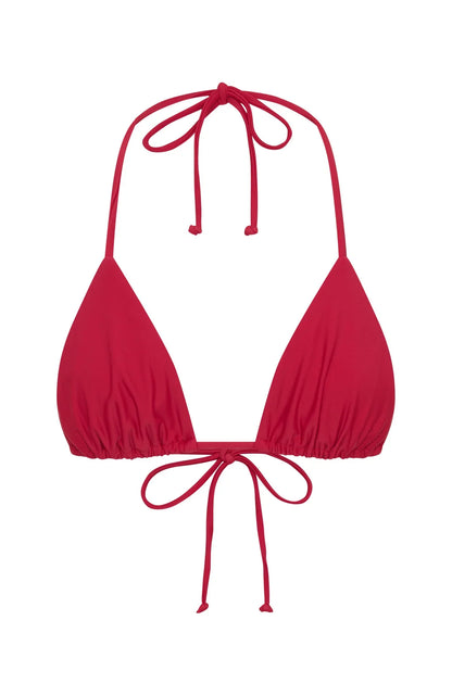 Golden Hour Bikini Top Cherry Red