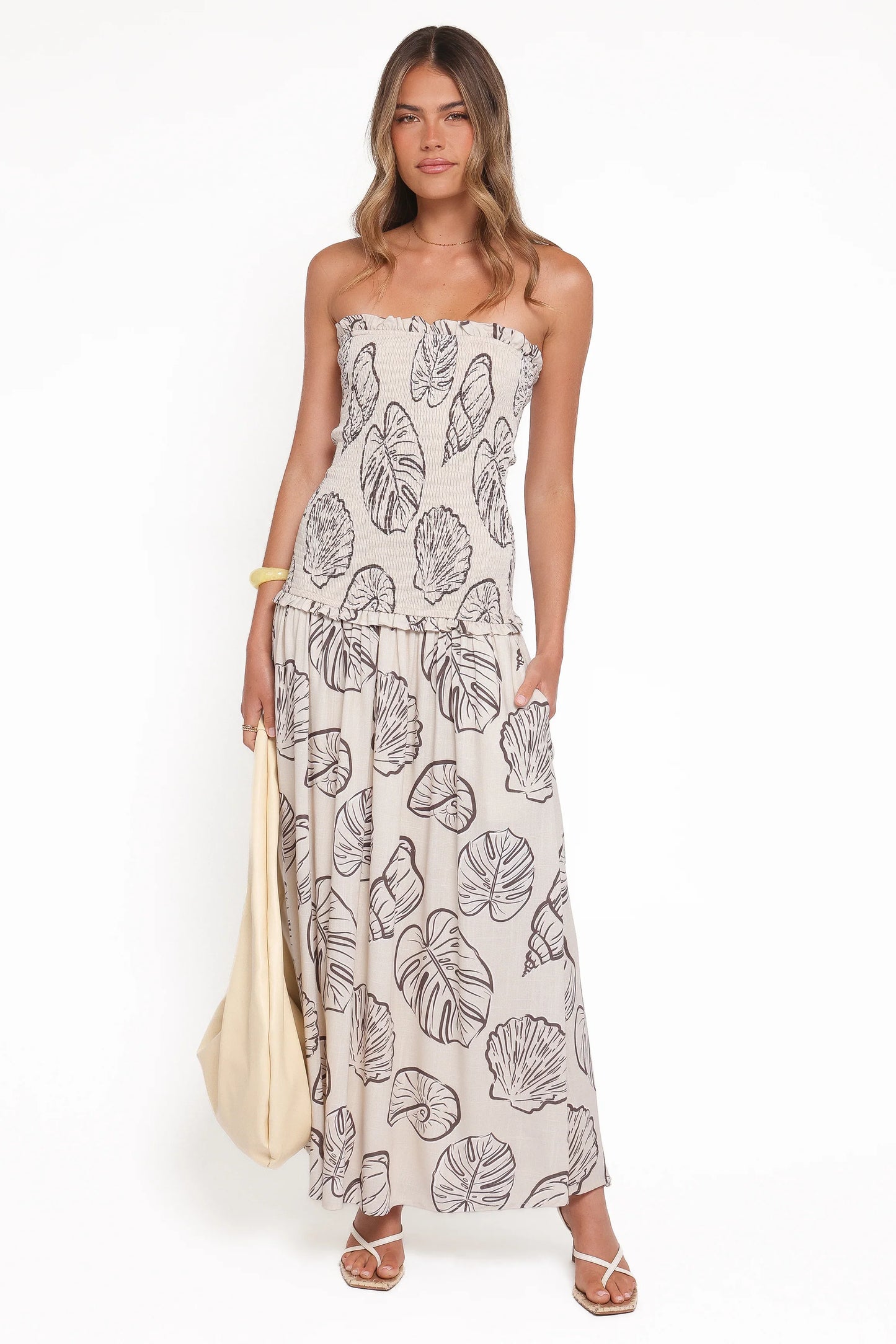 Parkway Maxi Dress Cream Shells
