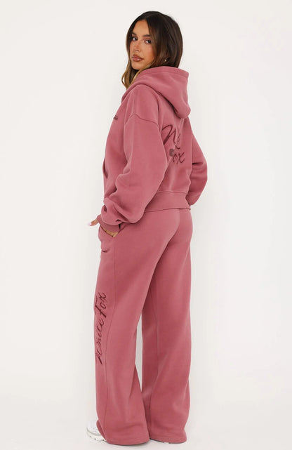 Studio 17 Willa Wide Leg Sweatpants Dusty Plum