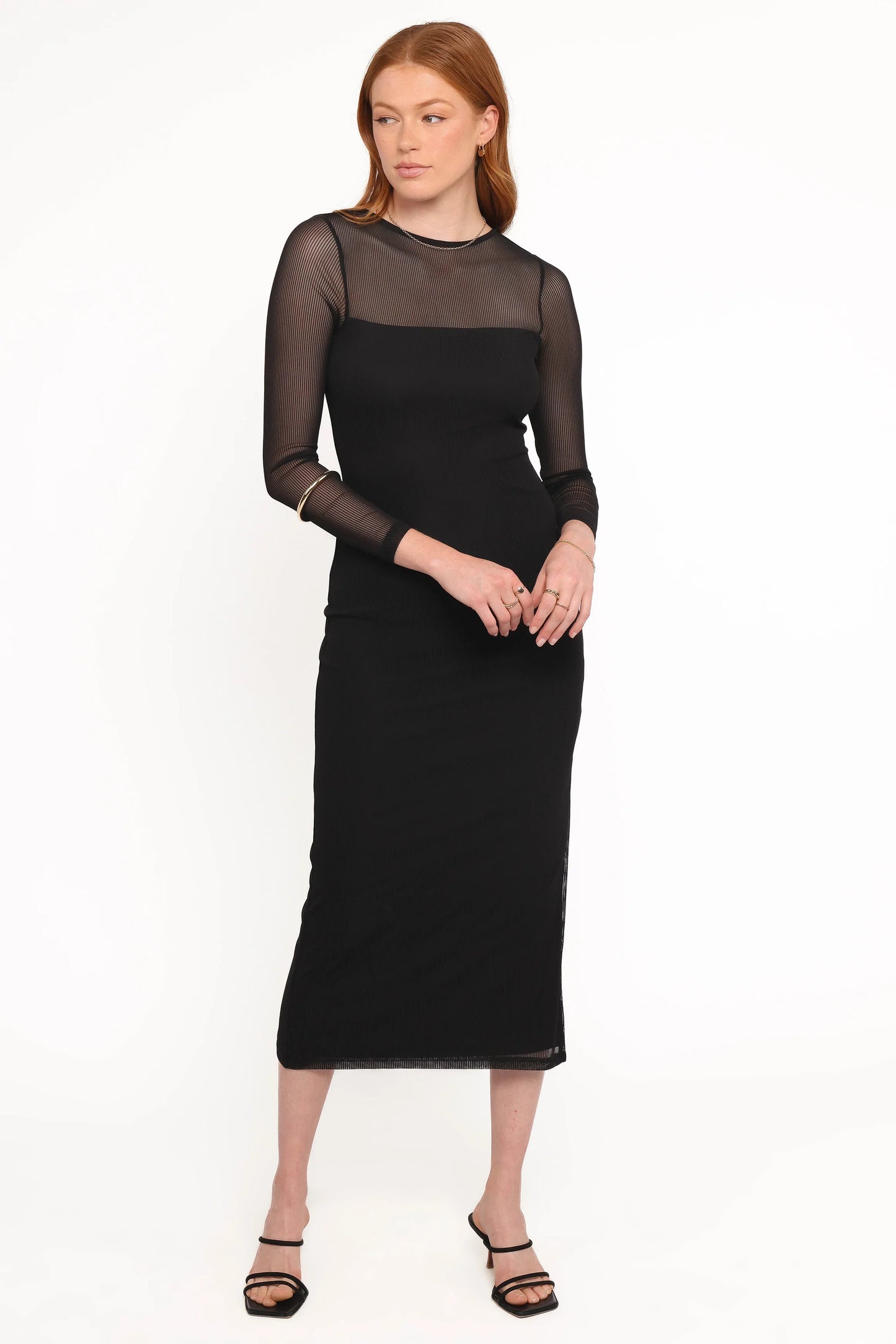 Famille Midi Dress Black