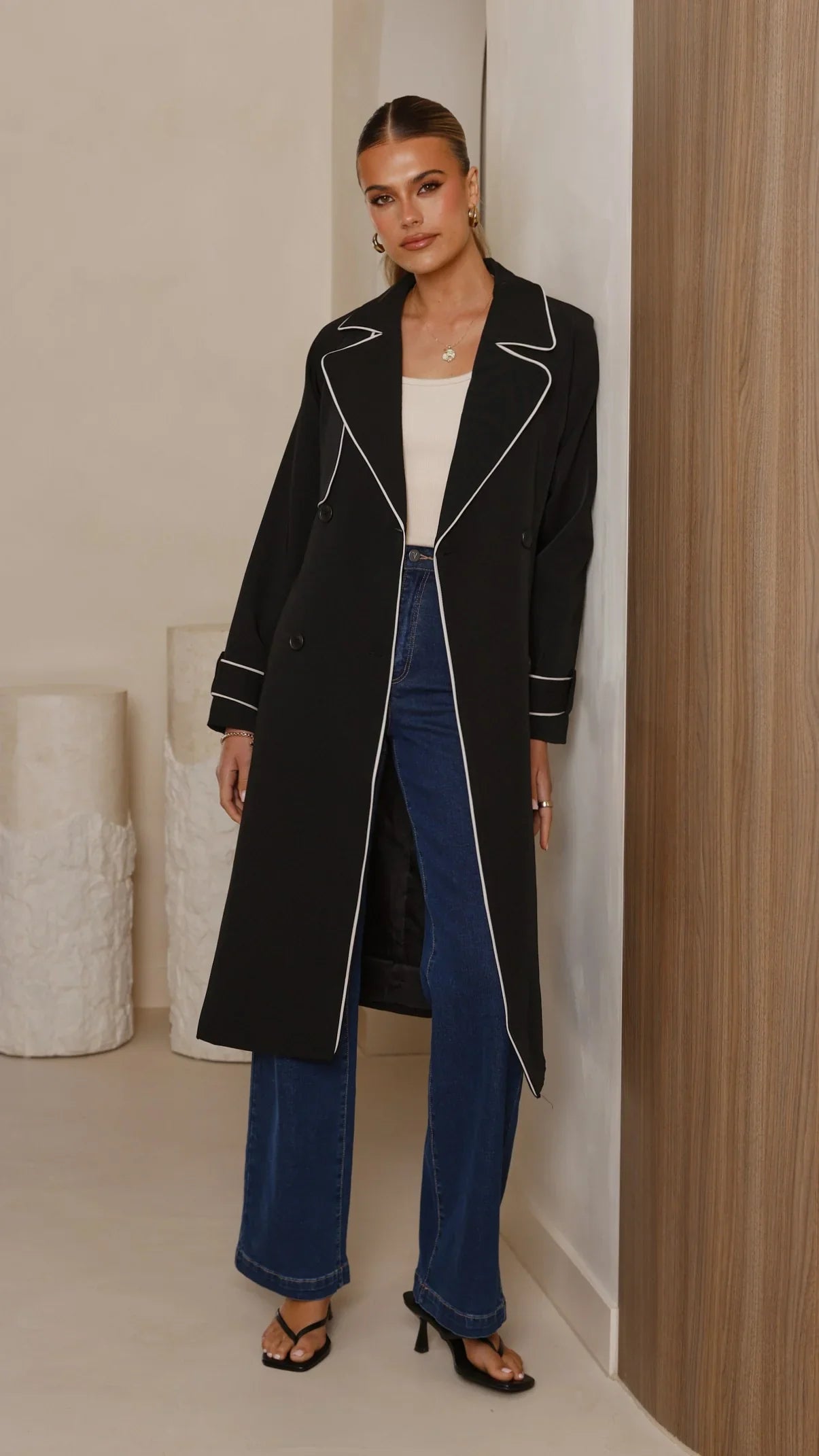 Blanca Trench Coat Black