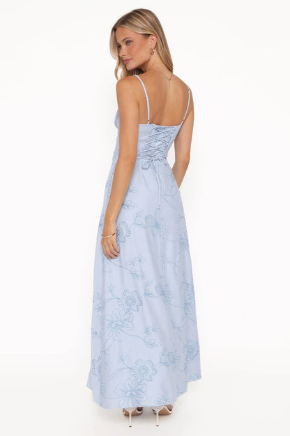 Houston Maxi Dress Blue Floral