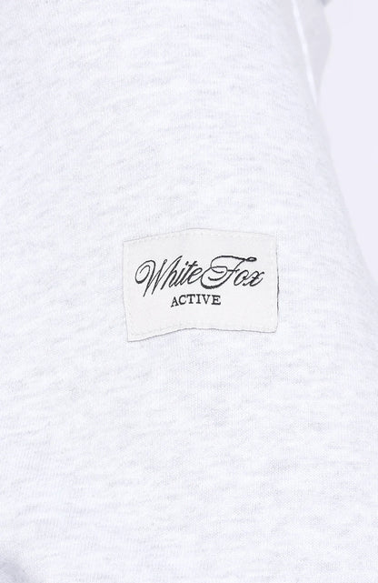 Keep It Rolling Cropped Off Shoulder Sweater Grey Marle