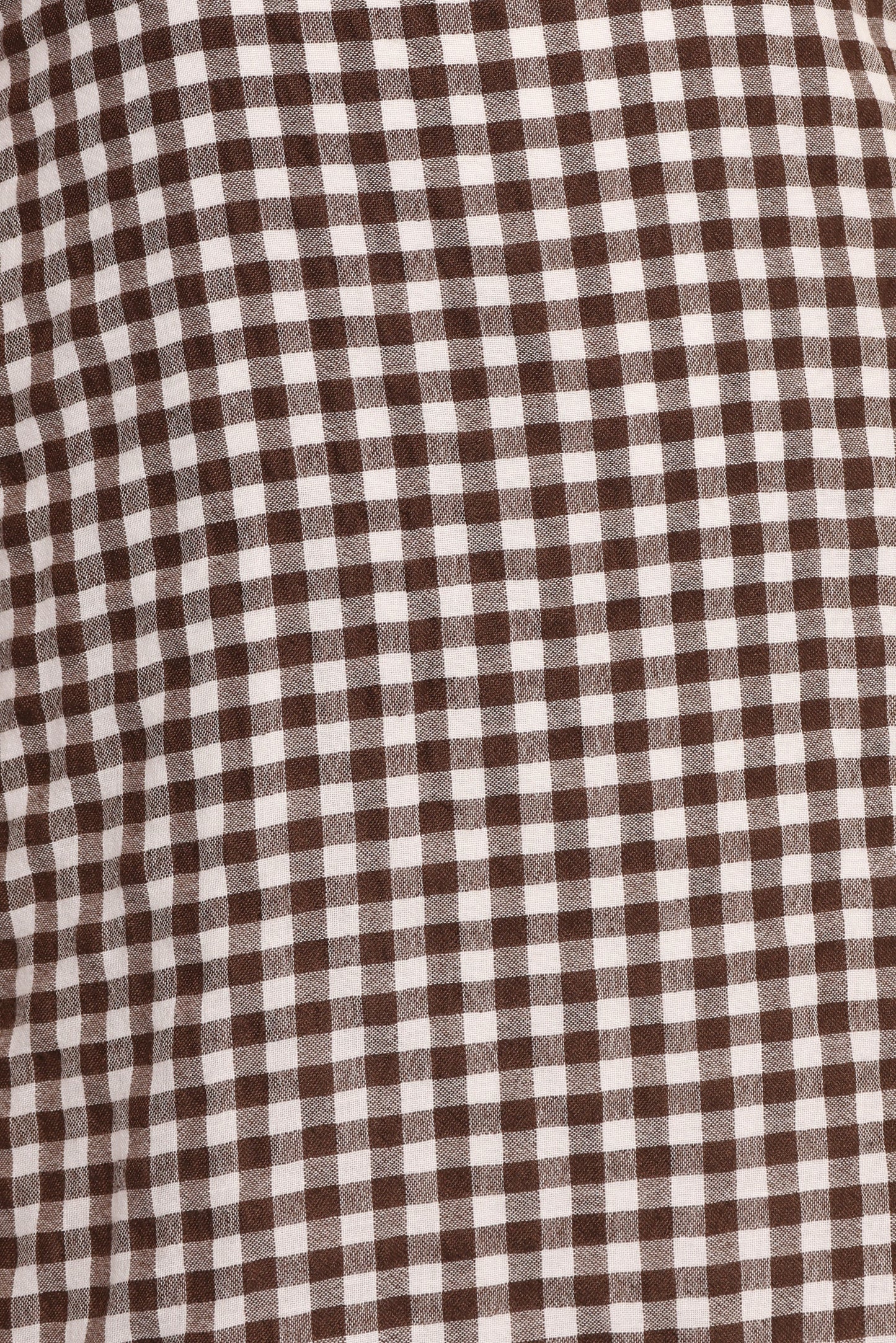 Queenie Midi Dress Brown Gingham