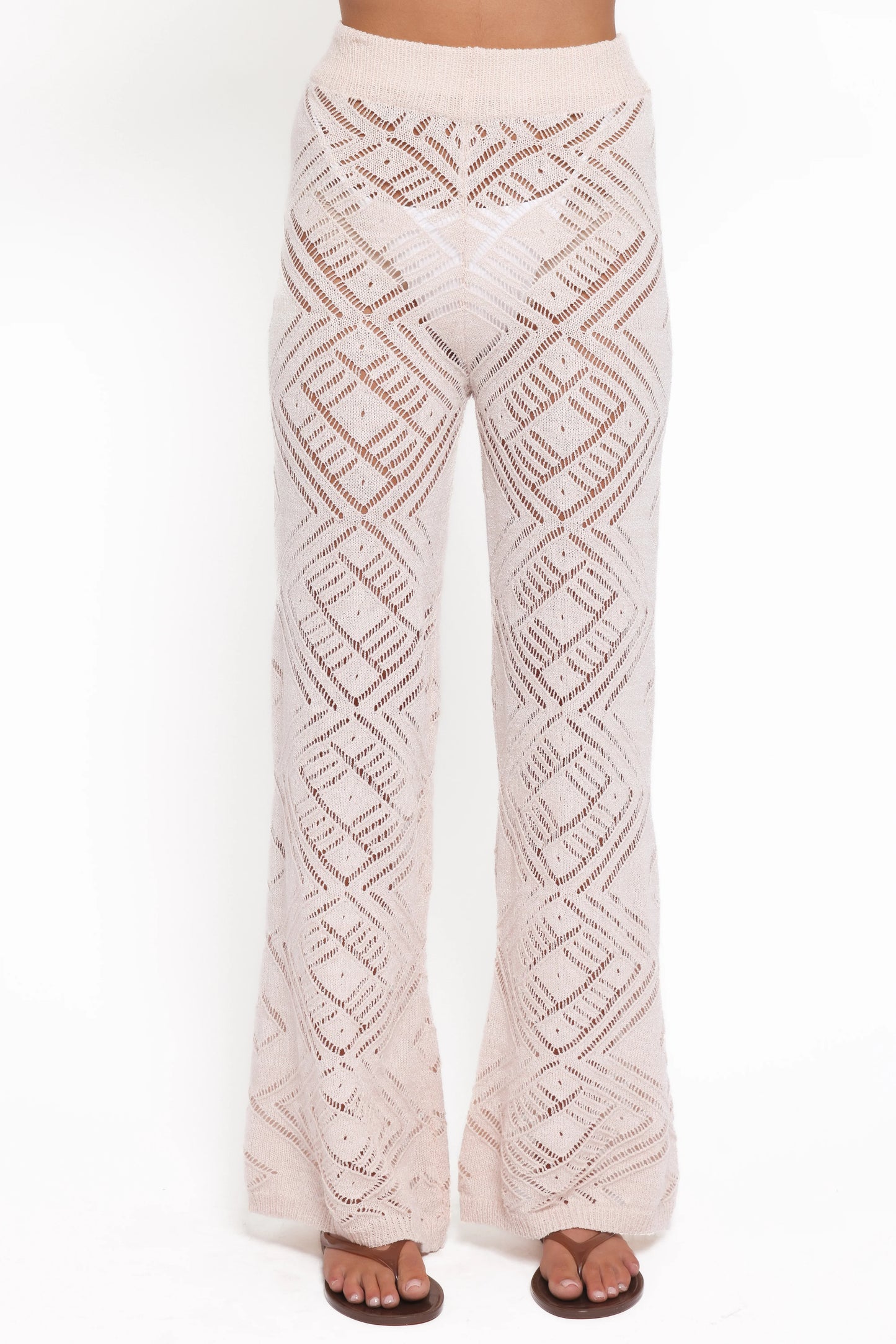 Briony Knit Pant Set Cream