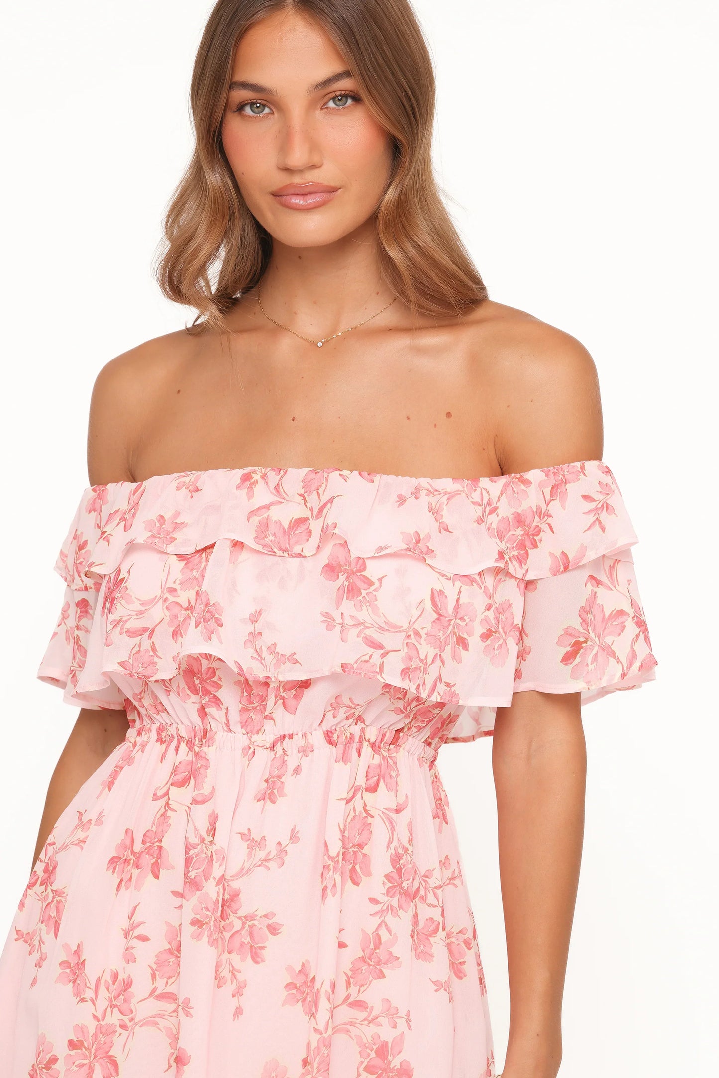 Majesty Maxi Dress Rose Pink Floral