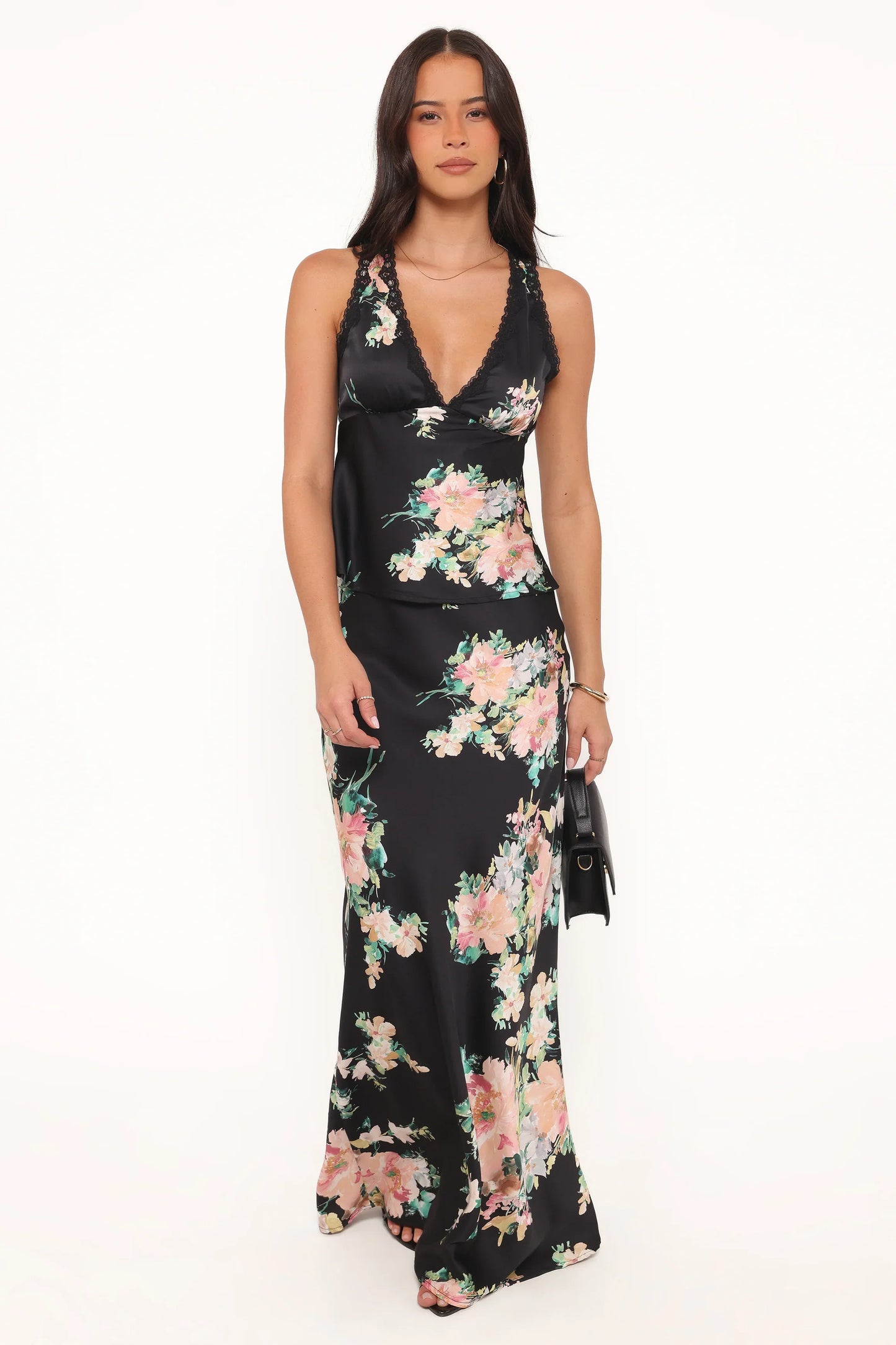 Velman Skirt Black Floral