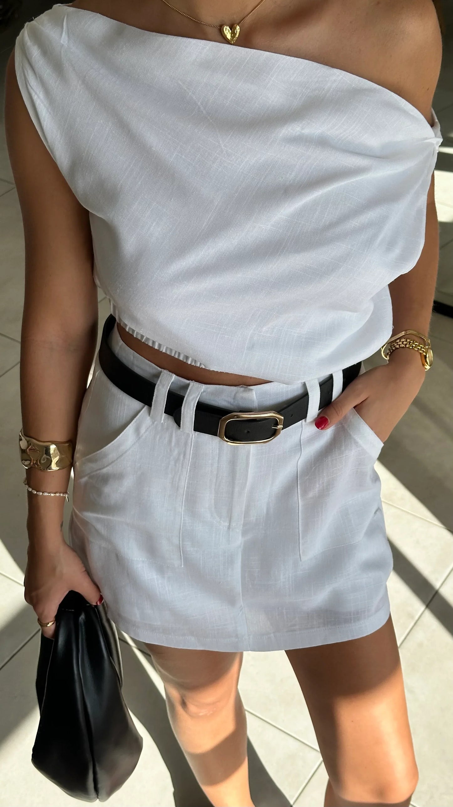 Emory Top White