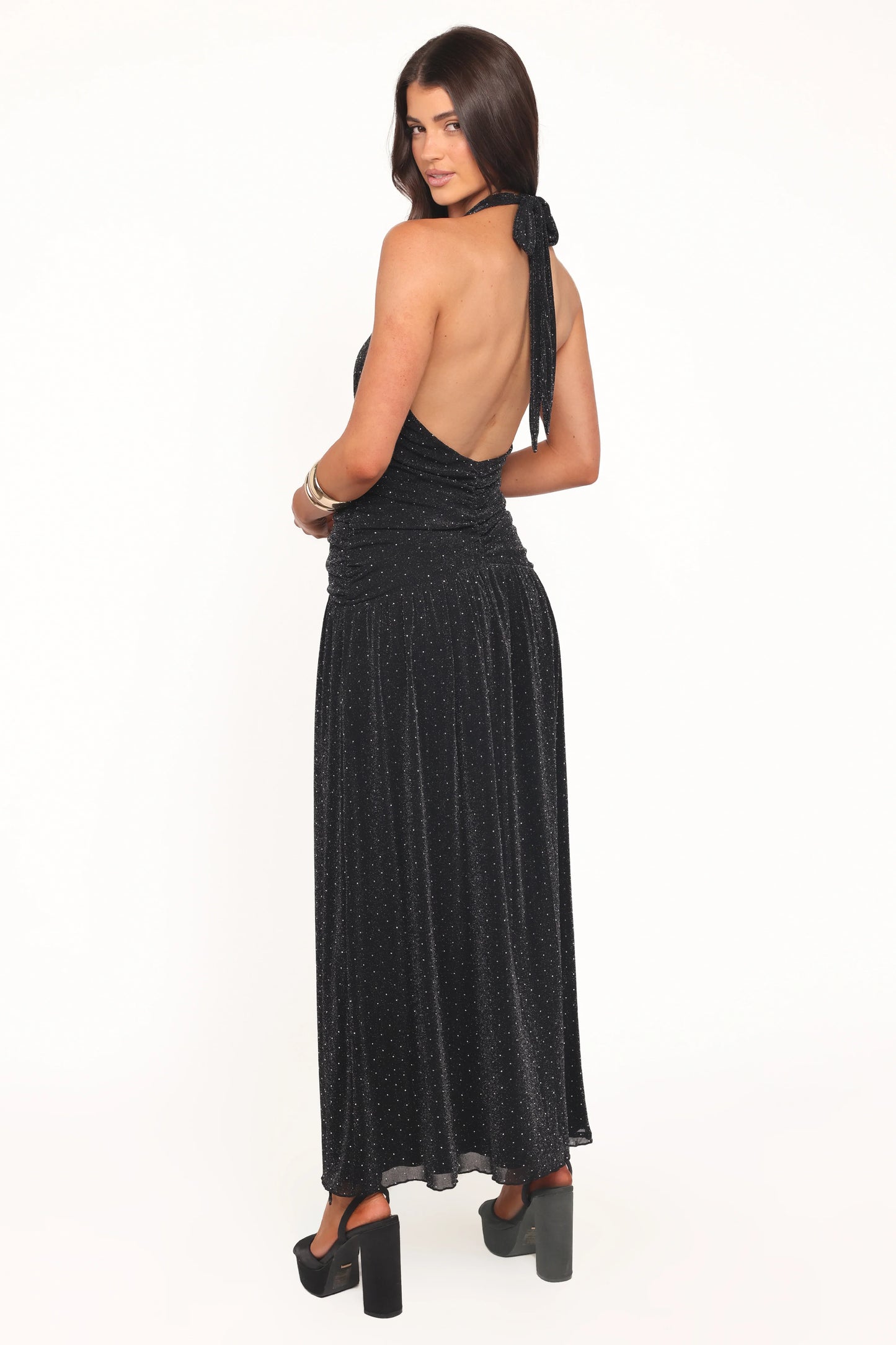 Lucas Halterneck Maxi Dress Black