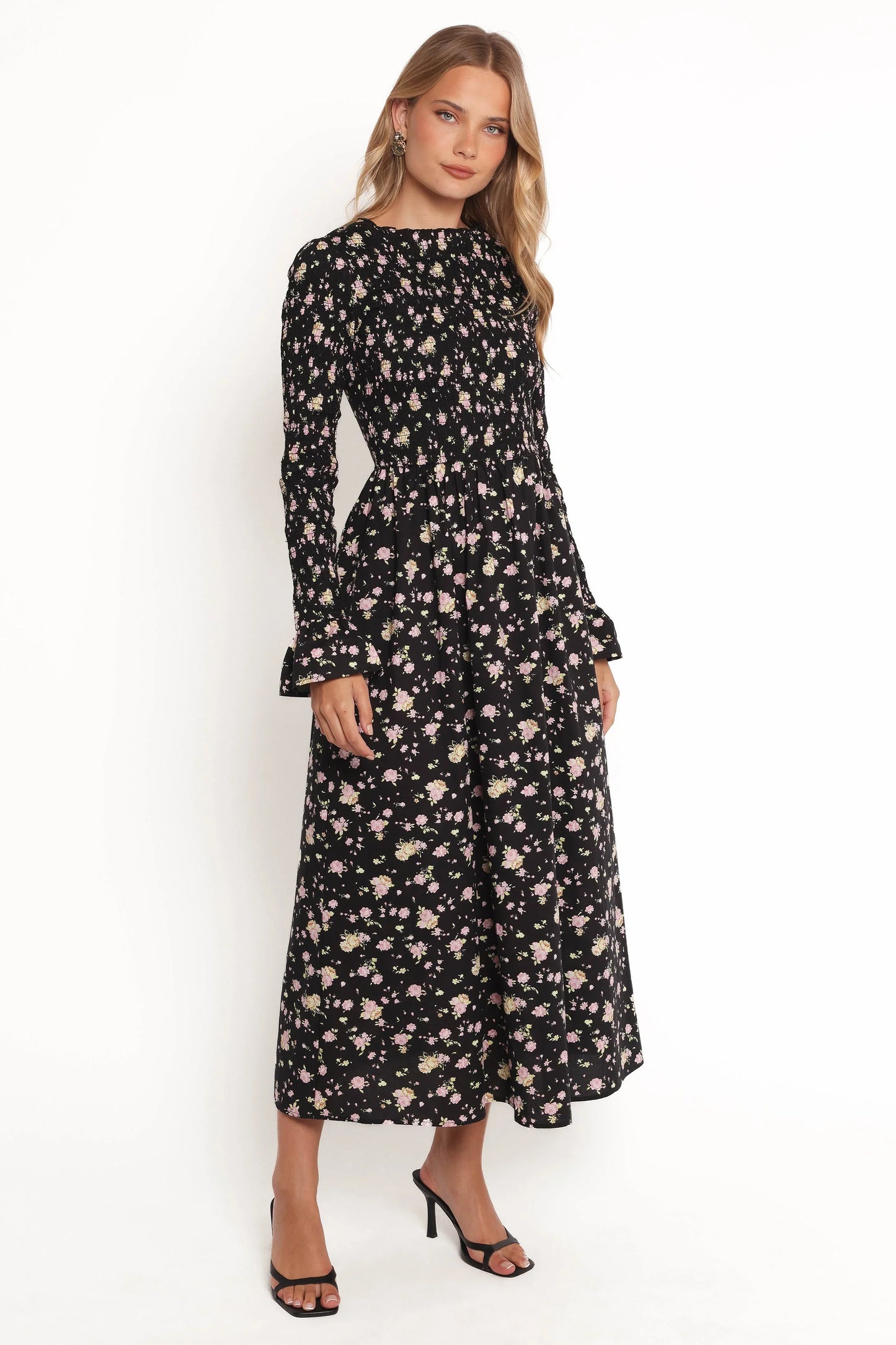 Mairead Maxi Dress Black Floral