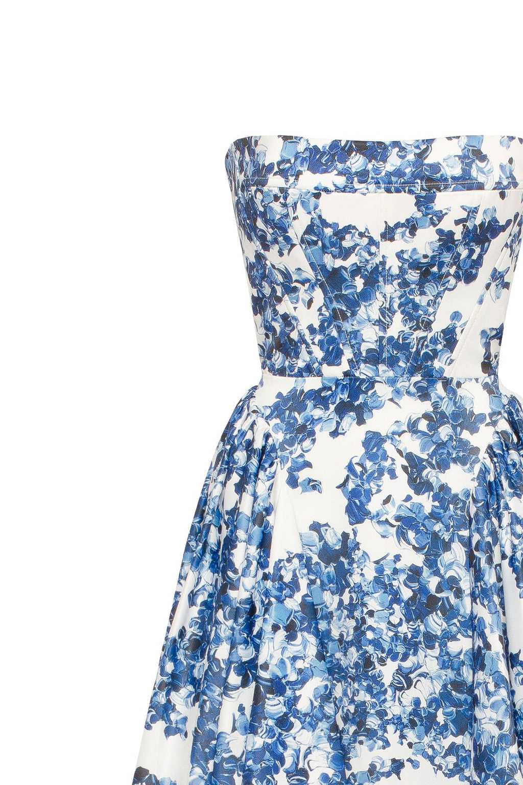 Ravishing blue hydrangea corset maxi dress Garden of Eden