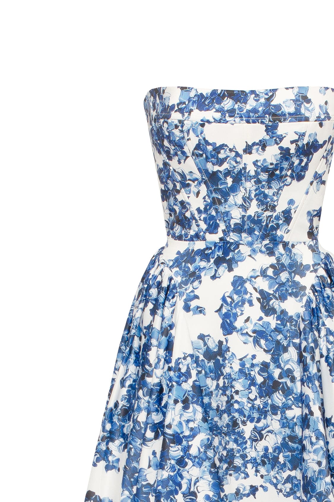 Ravishing blue hydrangea corset maxi dress Garden of Eden