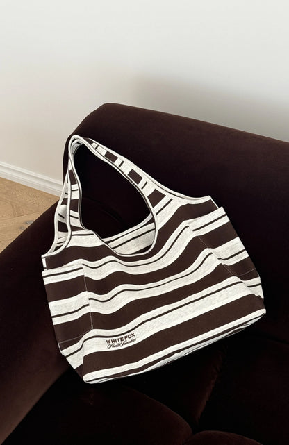 Studio 17 Jules Shoulder Bag Grey Marle Stripe