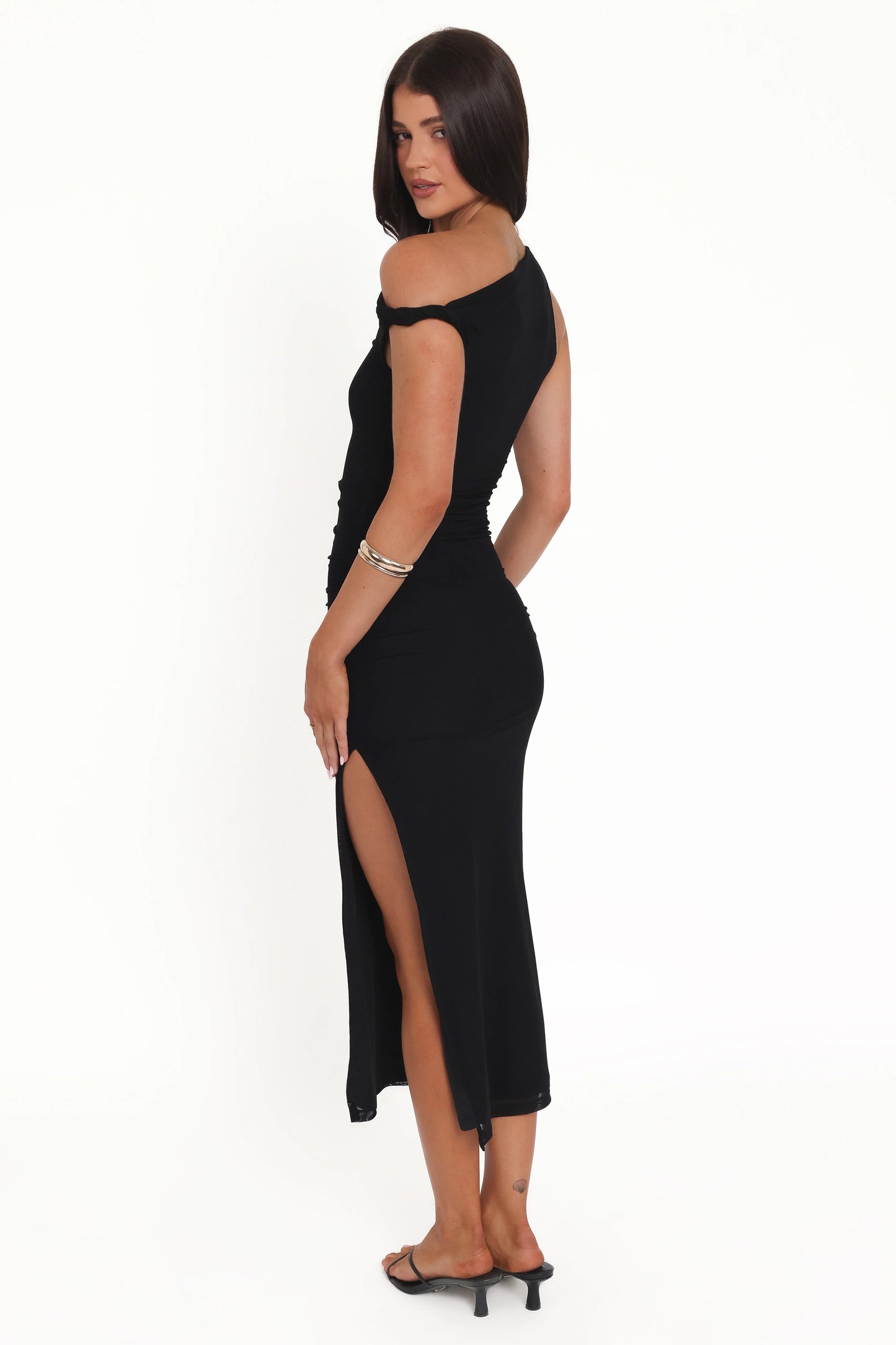 Sandria Off Shoulder Maxi Dress Black