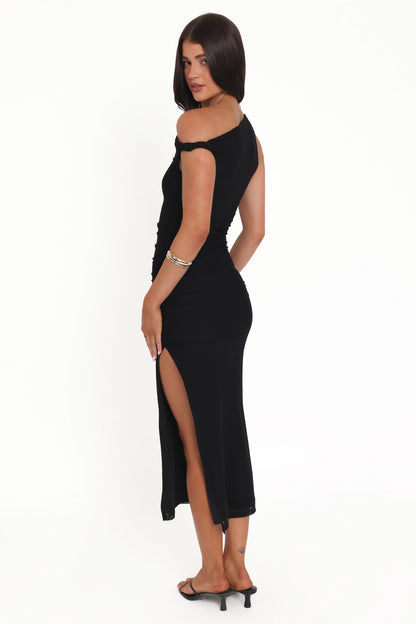 Sandria Off Shoulder Maxi Dress Black