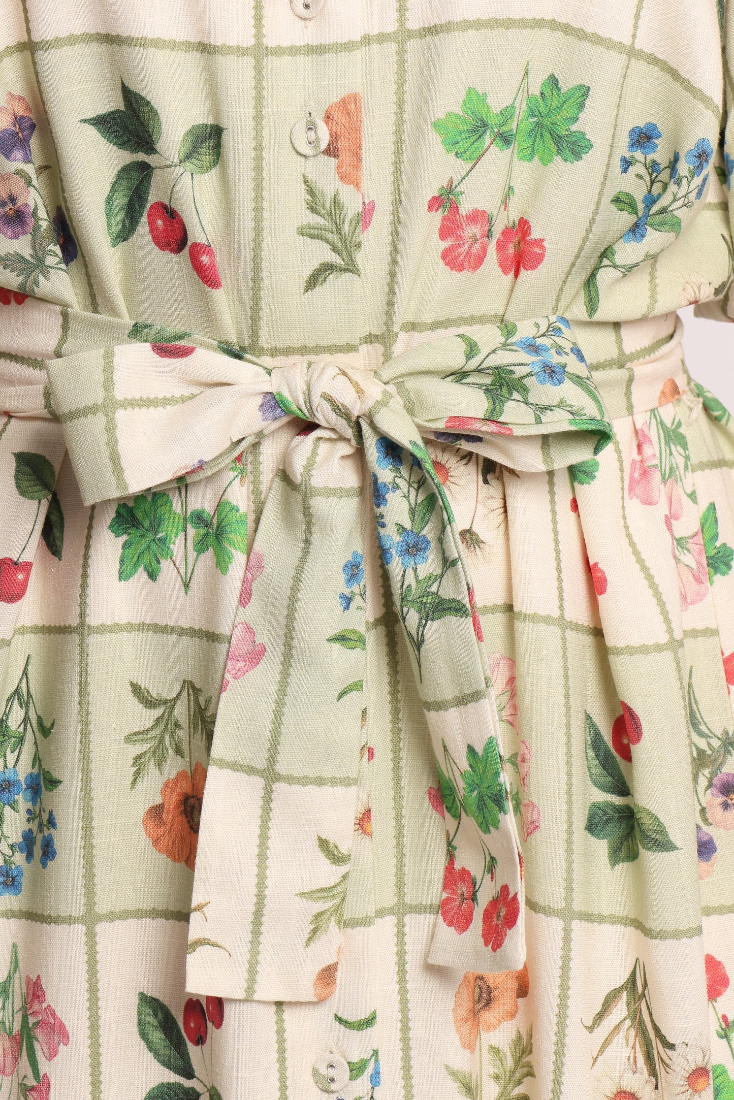 James Button Through Maxi Dress Flower Market