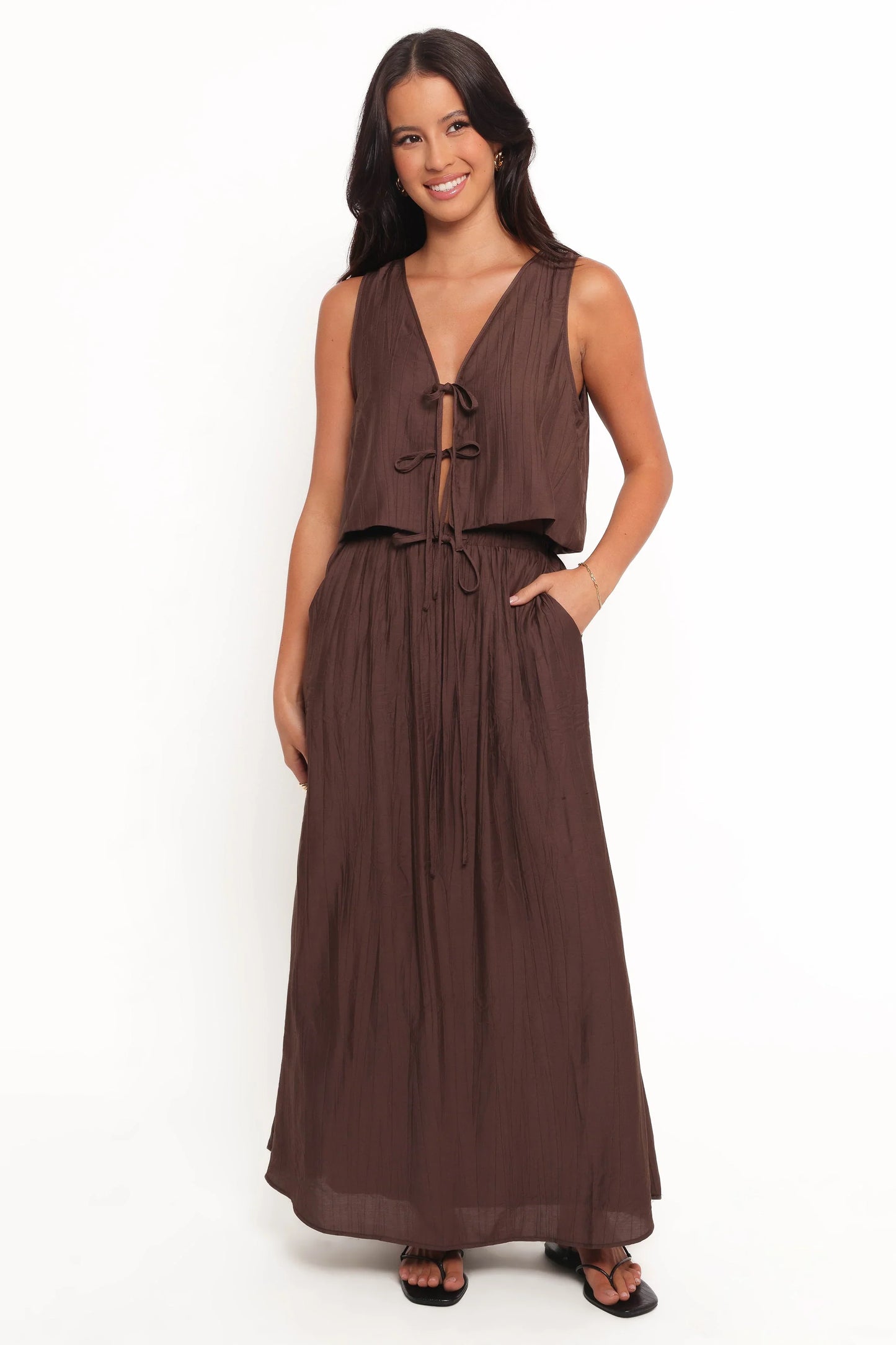 Captie Skirt Set Chocolate Brown