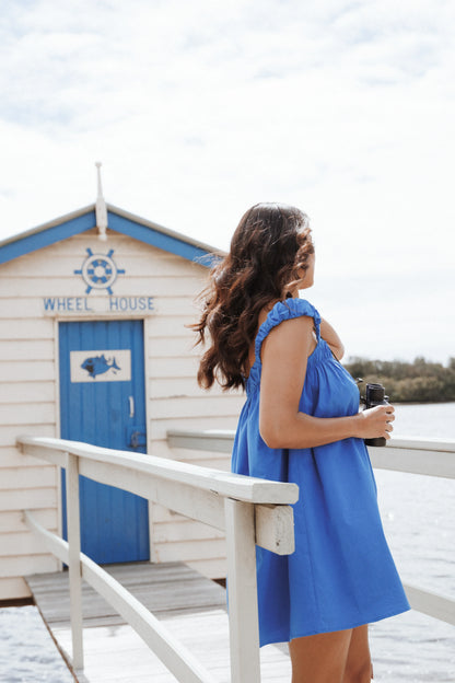 Helia Mini Dress Cobalt Blue