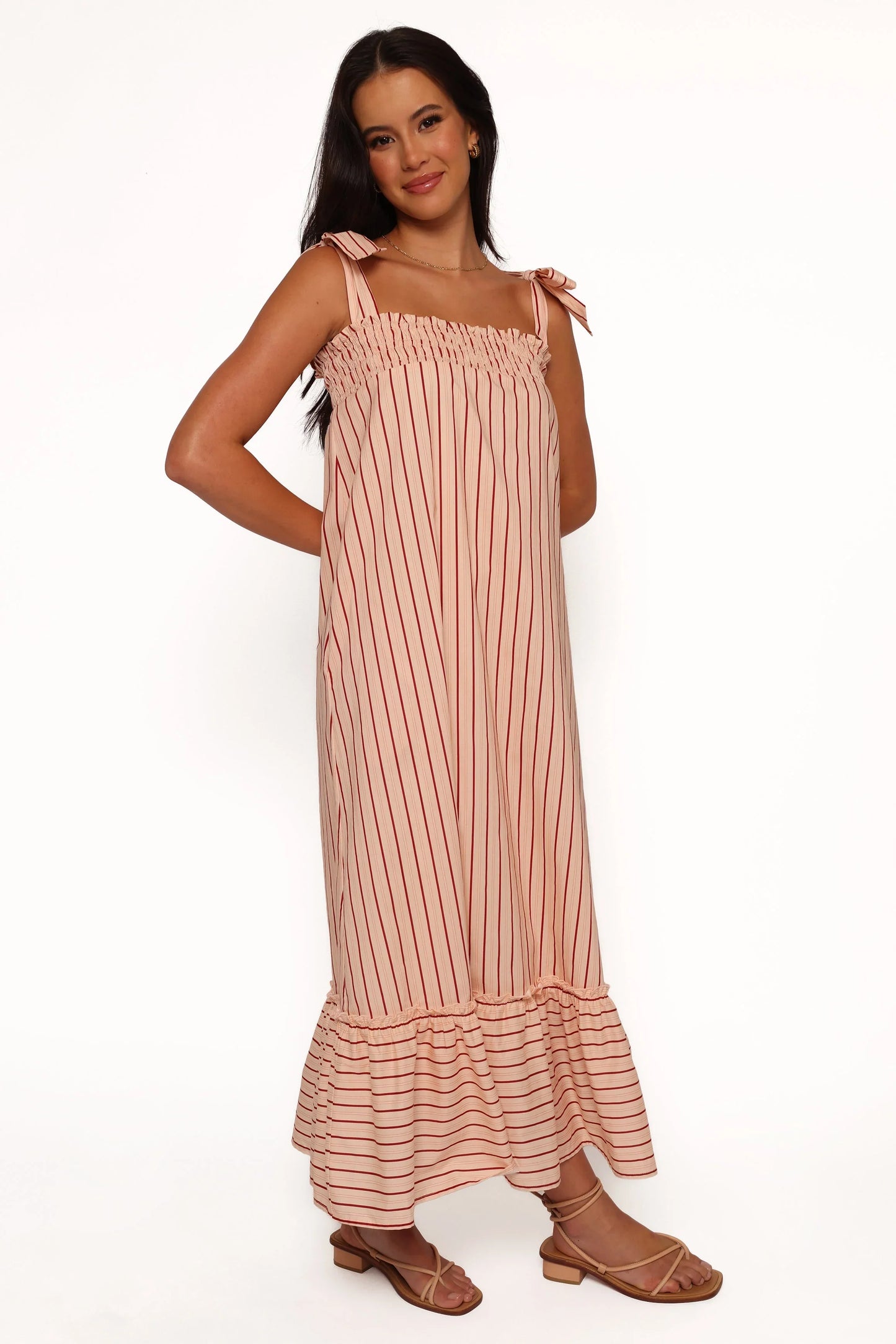Irina Maxi Dress Pink Stripe
