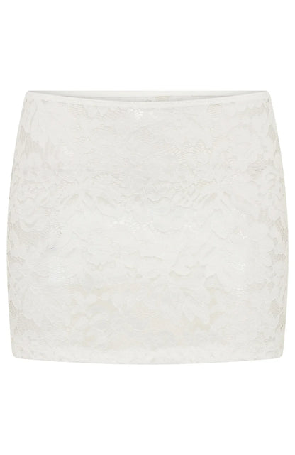 Forbidden Fruit Lace Mini Skirt White
