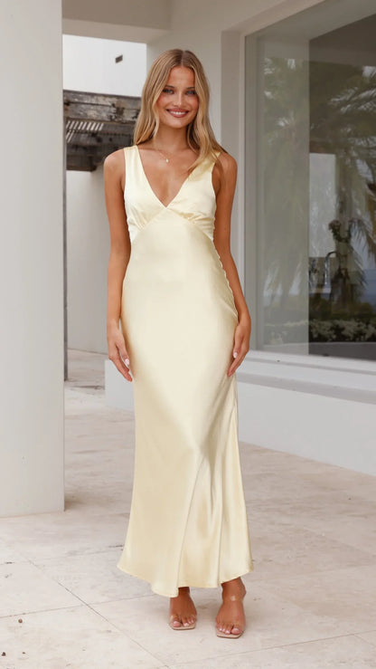 Sofia Maxi Dress Yellow