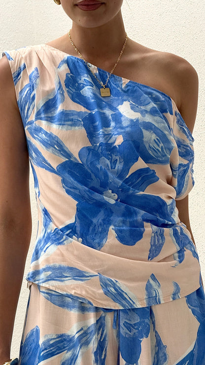Elani Off Shoulder Top Junia Print