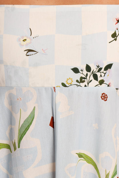 Emmeline Maxi Dress Blue Floral