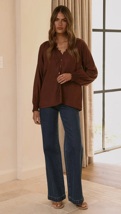Solana Top Brown