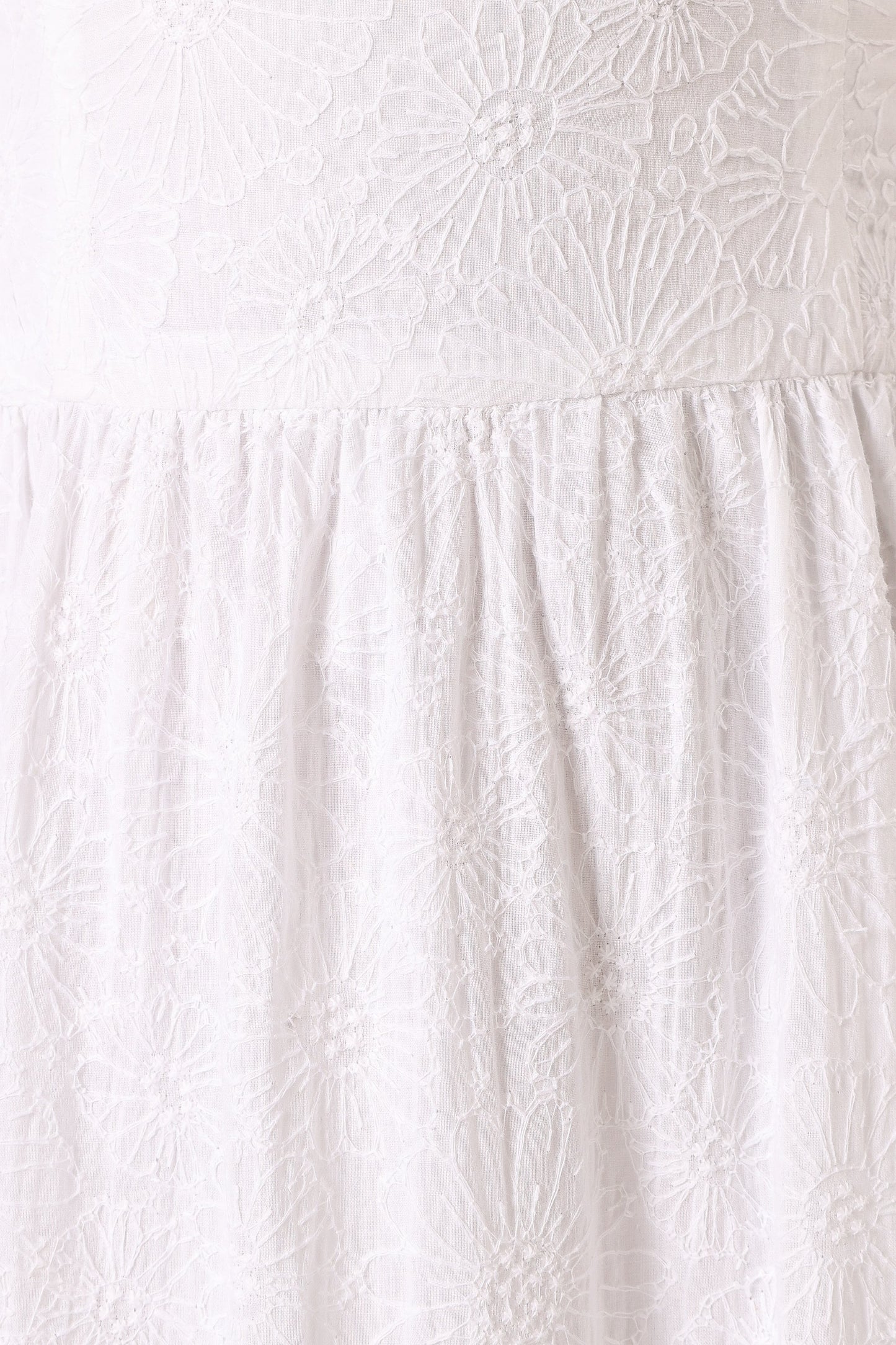 Florina Midi Dress White Floral