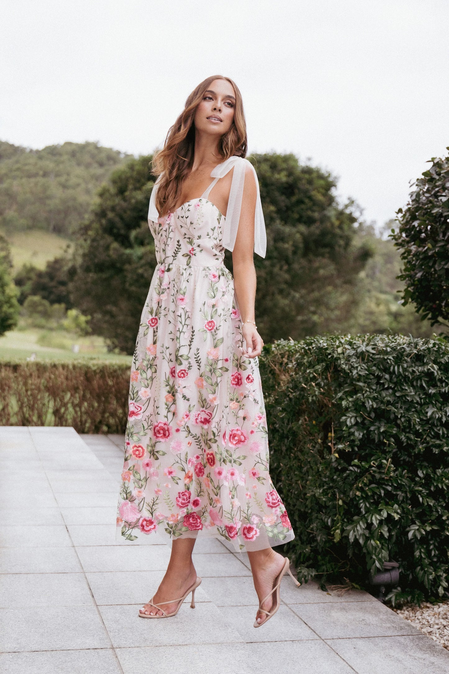 Mirabel Midi Dress Multi Floral