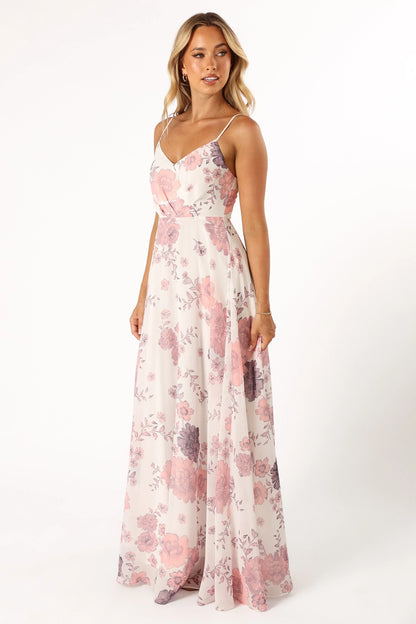 Madilyn Maxi Dress White Floral
