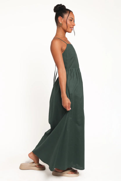 Savannah Maxi Dress Forest Green