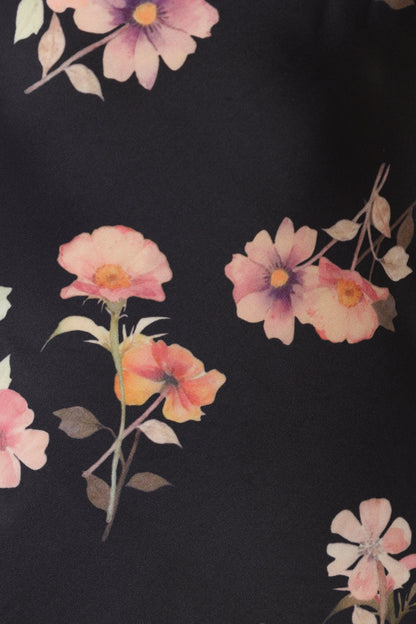 Hadley Halterneck Maxi Dress Black Floral