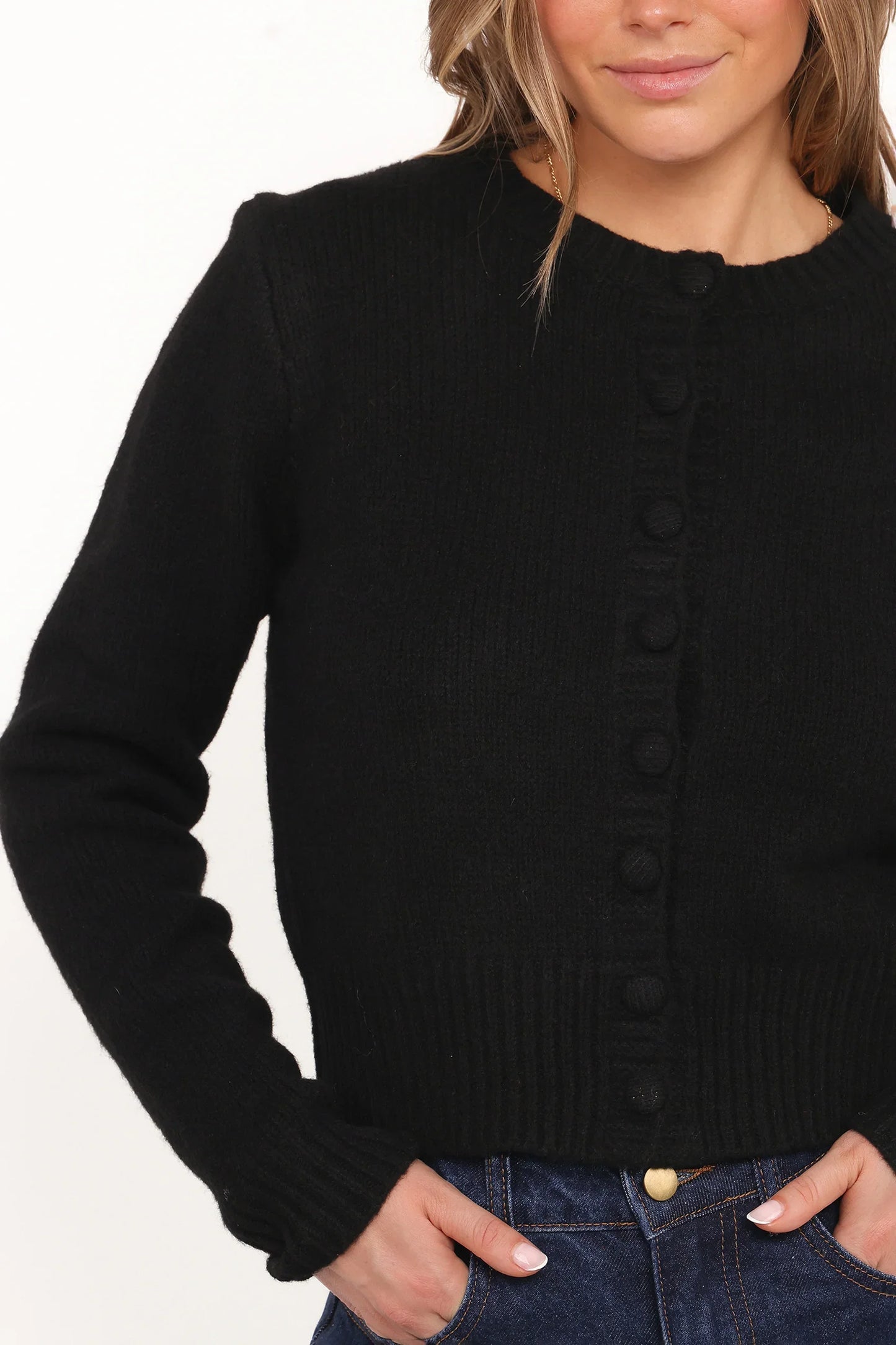 Kanie Knit Cardigan Black